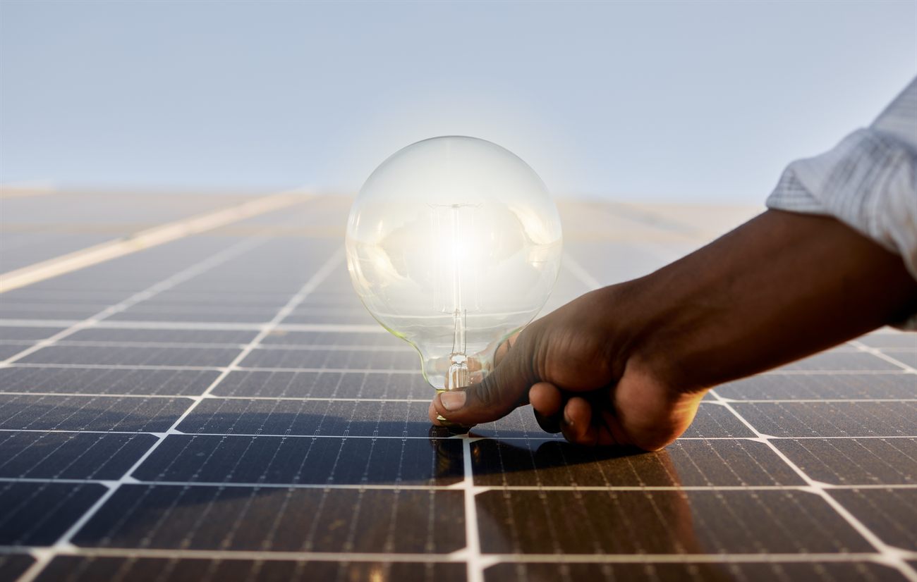 Idée d'énergie solaire durable